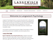 Tablet Screenshot of langewischpsychology.ca